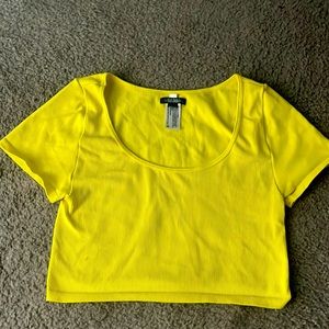 Yellow tight tiny top, perfect condition
